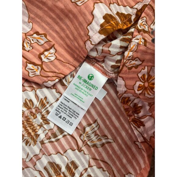 J. Crew Ruffle Sleeve Top Floral Office Casual Boho Colorful Career Size Small - Picture 9 of 13